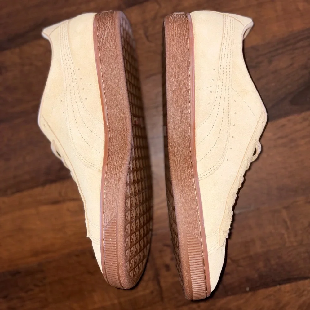 Puma Suede Classic Pebble Gum Mens Sneakers Tan Low‎ Top 381174-02 Size 10.5
